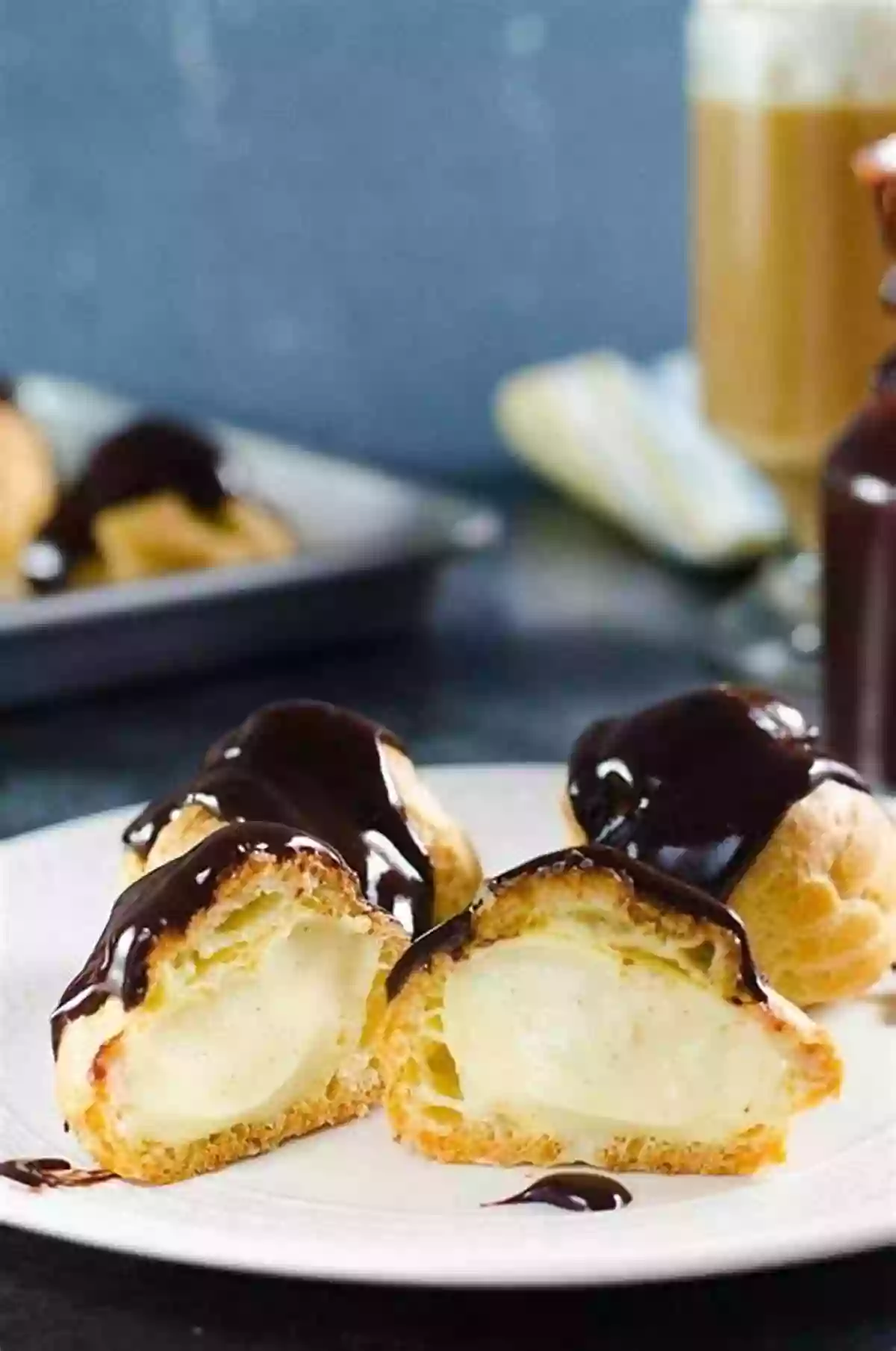 Profiteroles: Delicate Pastry Puffs Filled With Creamy Ice Cream And Drizzled With Rich Chocolate Sauce. No La La : 21 French First Course (Appetizer) Recipes Voted Best OF