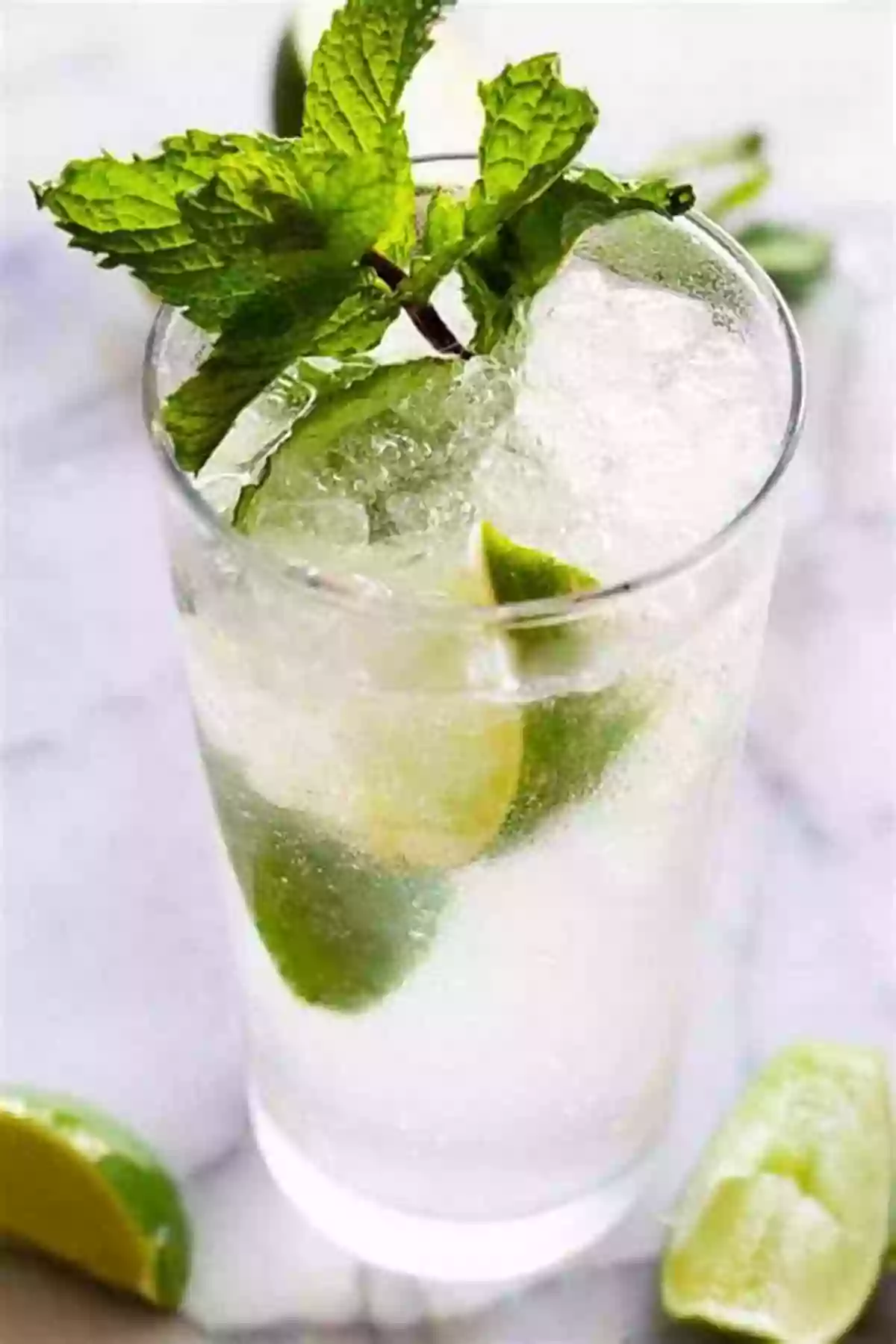 Refreshing Virgin Mojito With Mint Leaves And Lime Wedges Session Cocktails: Low Alcohol Drinks For Any Occasion