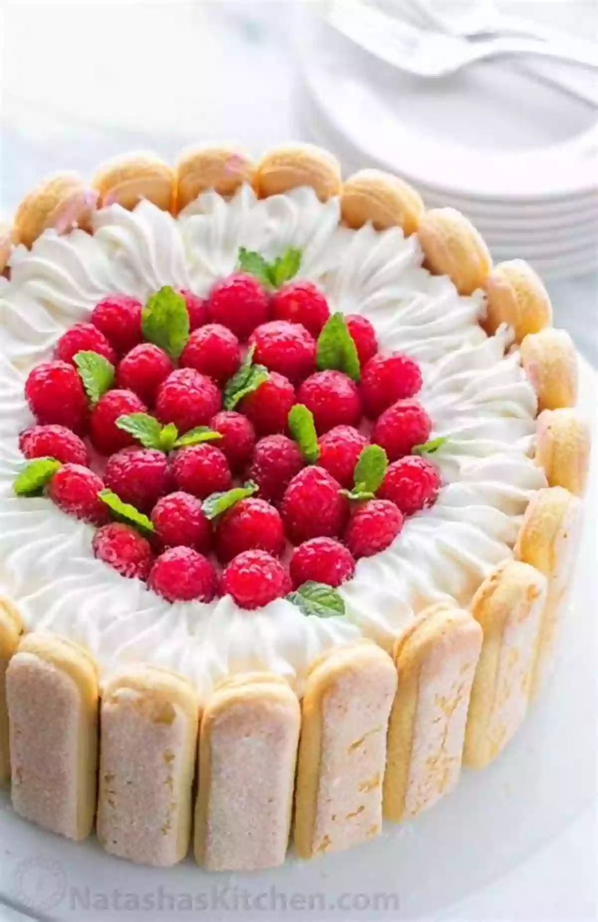 Regal Raspberry Charlotte A Beautifully Layered Dessert With Raspberry Mousse And Sponge Cake The Royal Recipes For The Ultimate Party: Mouth Watering Recipes