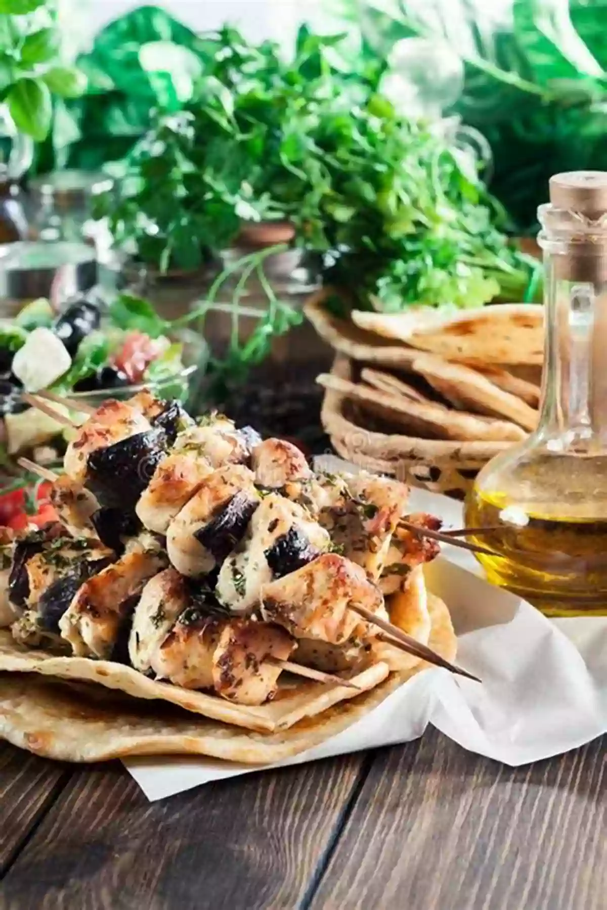 Souvlaki A Delicious Greek Street Food With Marinated Meat, Pita Bread, And Tzatziki Sauce Thai And Greek Cookbook: 2 In 1: 140 Recipes For Traditional Dishes From Greece And Thailand