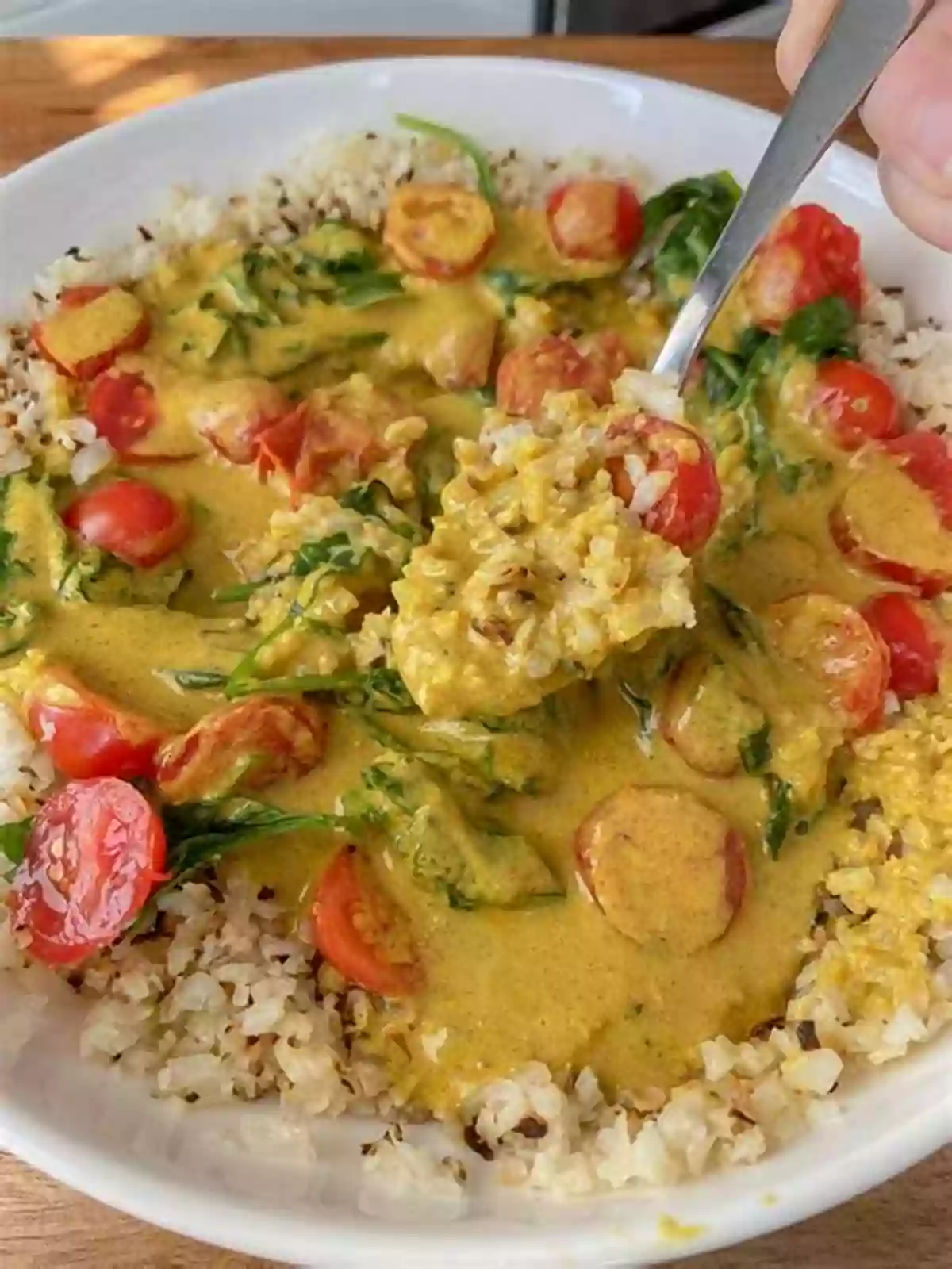 Spicy Coconut Curry With Cauliflower Rice High Pressure Cooking: Weight Loss Recipes With Instant Pot: Easy Instant Pot Meals