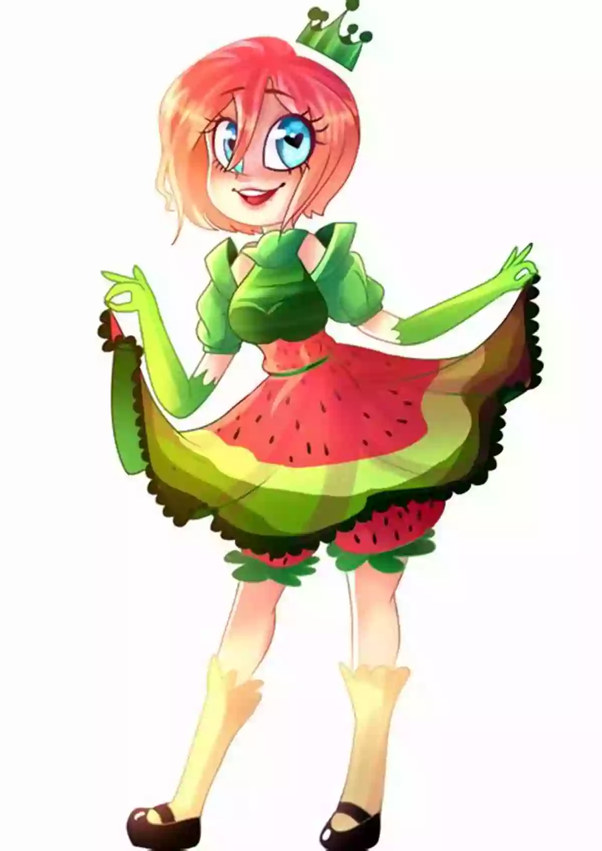 The Watermelon Princess Book Cover A Charming Illustration Of The Main Characters Children S Book: The Watermelon Princess (German English) (German English Bilingual Children S Book 1)