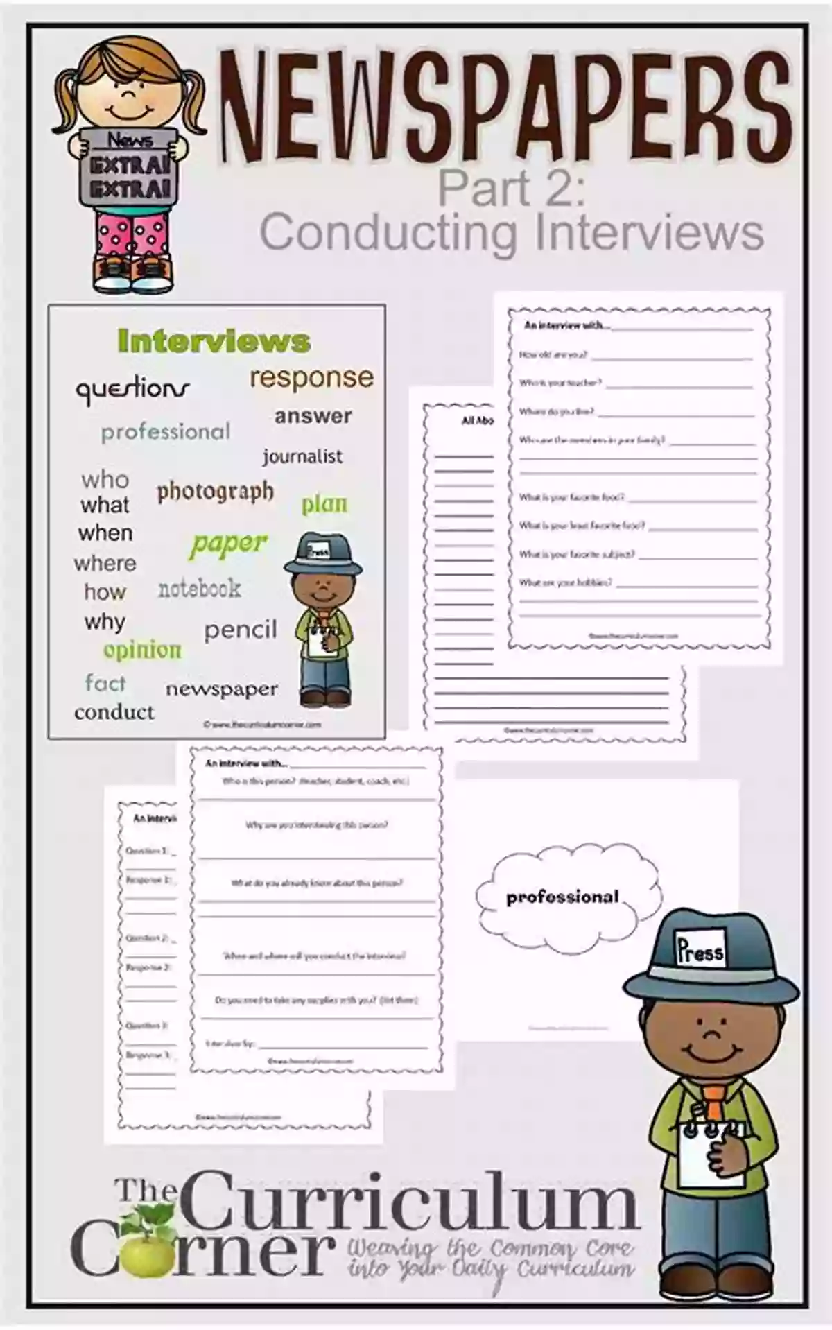 Third Graders Conducting Historic Interviews American Discovery And Economy: (Third Grade Social Science Lesson Activities Discussion Questions And Quizzes)