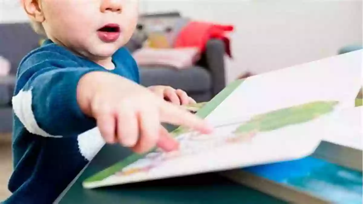 Toddler Engaging With The Book My First Noisy Animals In The FARM: The Colors And Sounds For Toddlers (My First Reader 3)