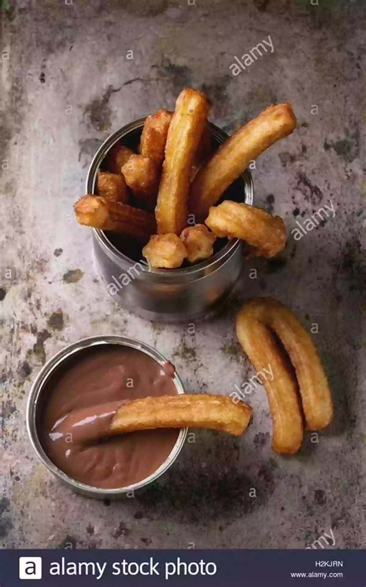 Traditional Spanish Churros Served With Rich Chocolate Sauce Spanish Cooking: Top 50 Most Delicious Spanish Recipes A Spanish Cookbook (Recipe Top 50s 131)