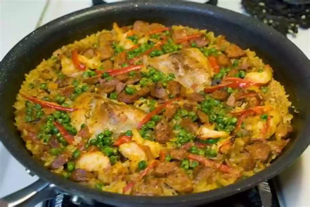 Traditional Spanish Paella With Saffron Infused Rice, Succulent Chicken, And Various Seafood Money Heist: Amazing Spanish Recipes To Steal: Spanish Cuisine Recipes