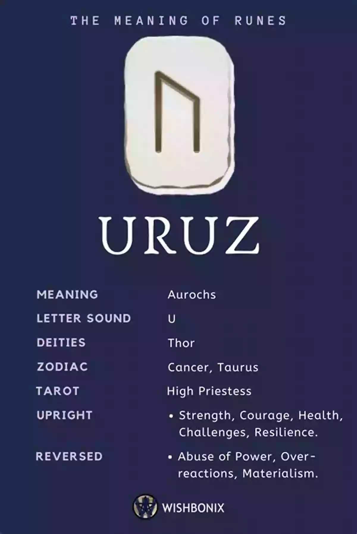 Uruz Rune Strength And Vitality The Elder Futhark And Their Meaning: A Divination Guide