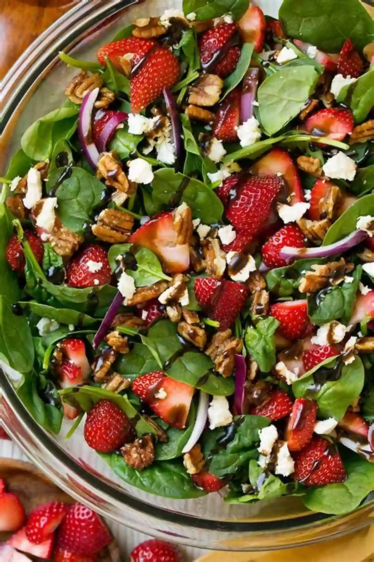 Vibrant Strawberry Spinach Salad With A Drizzle Of Balsamic Dressing New And Useful Recipes: A Collection Of Simple And Healthy Recipes