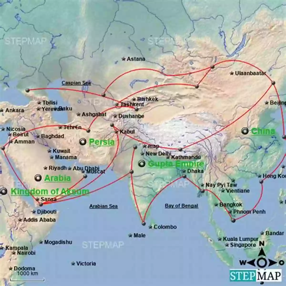 World Map Ancient India: Sixth Grade Social Science Lesson Activities Discussion Questions And Quizzes