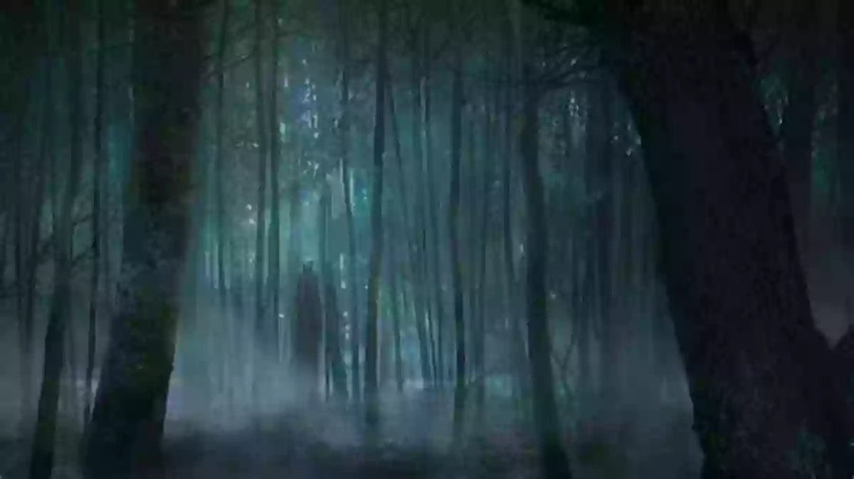 Mystical Ghost Figures Floating In A Misty Forest At Night The Ghosts Went Floating Kim Norman